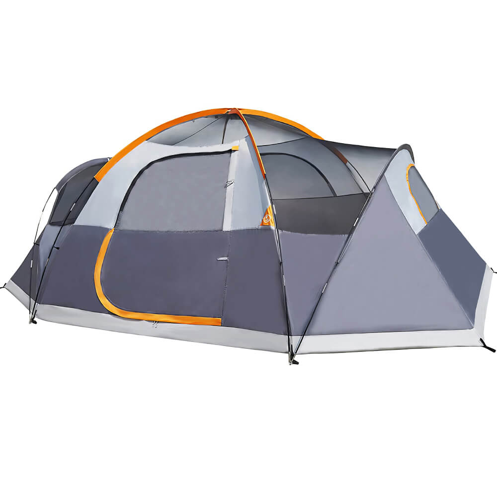 Four Person Dome Camping Tent with Removable Rainfly and Carry Bag